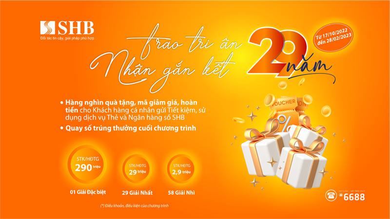 SHB triển khai chương trình khuyến mại với hàng nghìn ưu đãi